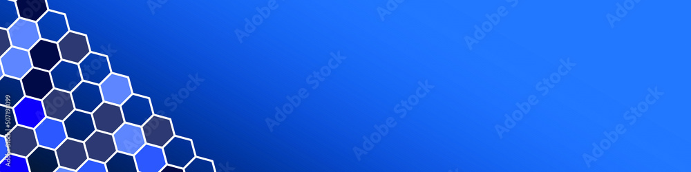 Poster dark blue background with hexagon pattern. modern dark abstract technology texture. vector eps 10