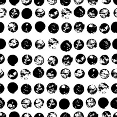 Ink stamps and spots. Seamless abstract pattern for cover, packing design