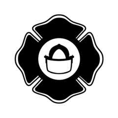 Firefighters logo Maltese Cross