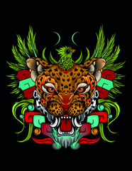 jaguar quetzal mexican art