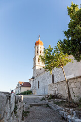 Church in old town Betina on Murter island, Croatia