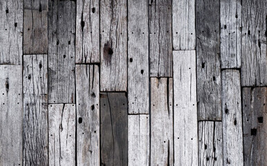 Reclaimed old wooden panels background texture