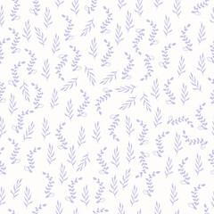 leaves illustration on white background. hand drawn vector, small shape. seamless pattern with leaf. simple and minimalist. doodle art for wallpaper, wrapping paper and gift, backdrop, fabric, textile
