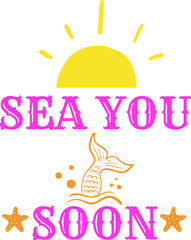 summer t shirt and svg design