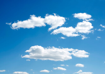 Fototapeta premium Blue sky with white clouds