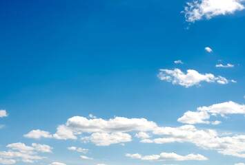 Blue sky with white clouds