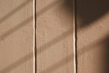 Fototapeta premium sunlight shadow on texture beautiful abstract brown concrete wall background