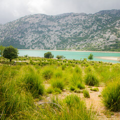 Fototapeta na wymiar Lake in the mountains, Mallorca, Spain