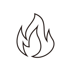 Fire Flame Icon Vector illustration