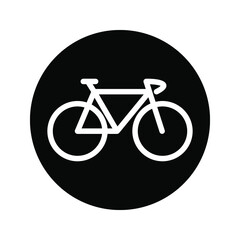 Bike icon vector logo template color editable