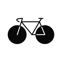 Bike icon vector logo template color editable