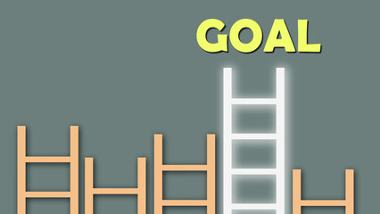 Goal concept. Marketing targeting strategy symbol. 