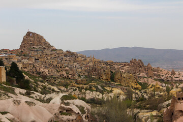 Fototapeta na wymiar Cappadocia Pigeon Valley , background cave castle