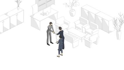 企業で働く人達