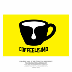 cup of coffee symbol for your cafe logo and illustration 