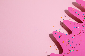 Colorful and abstract psychedelic background, space for text