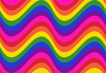 Obraz premium LGBT Pride Month. Seamless pattern colorful rainbow color background. Vector.