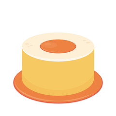 Pudding vector. symbol. pudding logo design.