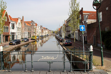 Ancient inner city of Gouda in the Netherlands