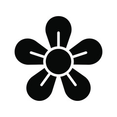 Obraz premium Flower Icon in trendy flat style isolated color editable