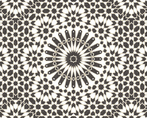 Morocco Seamless Pattern. Colorful Design Pattern. Traditional Arabic Islamic Background. Mosque decoration element.