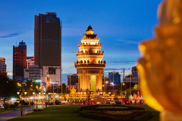 INDEPENDENCE MONUMENT in PHNOM PENH CAMBODIA