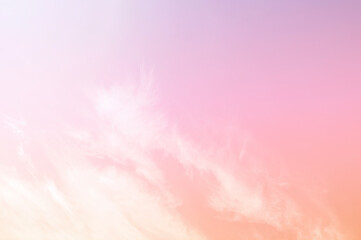 Sky and clouds in pastel tones for graphic design or wallpaper