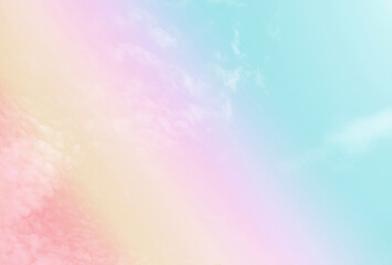 Sky and clouds in pastel tones for graphic design or wallpaper