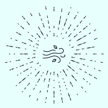 recommend clip art: Black line Wind icon isolated on grey background. Windy weather. Abstract circle random dots. Vector Illustration