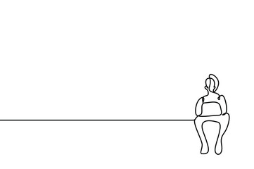 a person comfortably uses a computer laptop at home or in the office