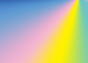 Gradient background with four colors dark blue, yellow, light purple, turquoise smooth gradation. suitable for backgrounds, web design, banners, illustrations and others