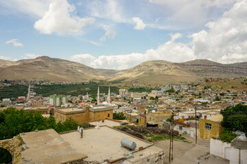 9 May 2022 Derik Mardin Turkey. Derik cityscape on a sunny day