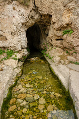 Gap waterfall pond in Derik Mardin Turkey