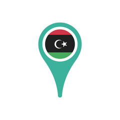Colour icon for Libya Flag Map