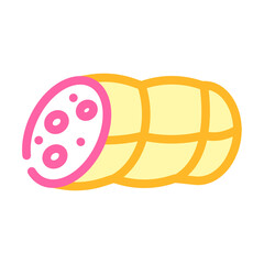 sausages food color icon vector. sausages food sign. isolated symbol illustration