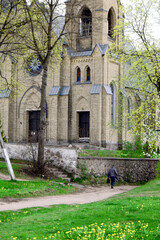 everyday freshness of spring near the castle
