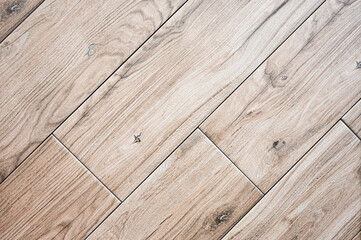 Wood texture. Ceramic tiles flooring - texture of natural ceramic floor decorating as wood