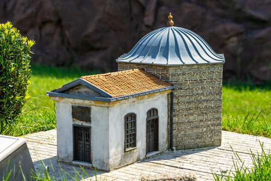 Tomb Of Ertugrul Gazi in Miniaturk Park of Istanbul, Turkey.