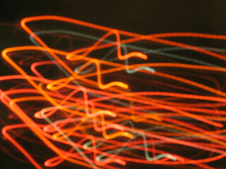 Playing with light and time of exposure, giving abstract patterns.