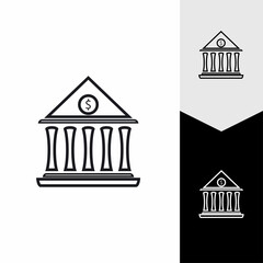 Business and finance icon bank vector illustration