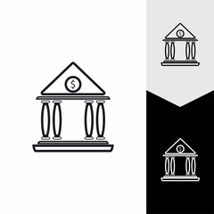 Business and finance icon bank vector illustration