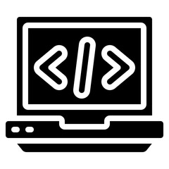 Laptop Coding Icon