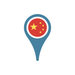 Colour icon for People's Republic of China  Flag Map