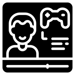 Gaming Tutorial Video Icon