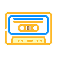 pop music color icon vector. pop music sign. isolated symbol illustration