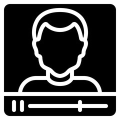 Male In Video Icon