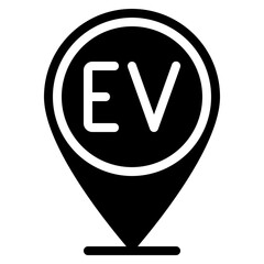 Electric Vehicle Point Icon