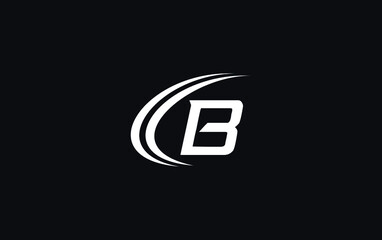 Financial business and investment logo and symbol design vector with the letter B