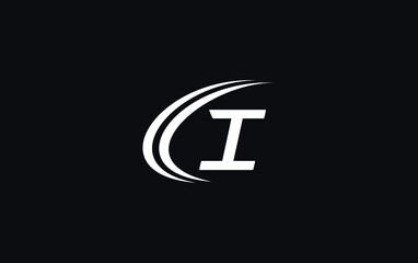 Obraz premium Financial business and investment logo and symbol design vector with the letter I