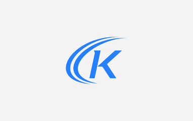 Obraz premium Financial business and investment logo and symbol design vector with the letter K
